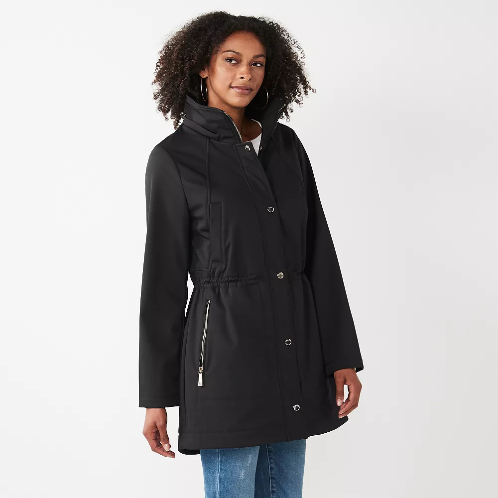 Women's Nine West Fleece-Lined Soft-Shell Jacket 7 Women's Nine West Fleece-Lined Soft-Shell Jacket - Image 5
