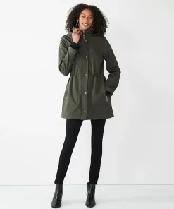 Women's Nine West Fleece-Lined Soft-Shell Jacket 14 Women's Nine West Fleece-Lined Soft-Shell Jacket -Nine West Sales 4321308 ALT4