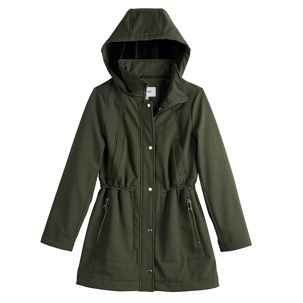 Women's Nine West Fleece-Lined Soft-Shell Jacket 9 Women's Nine West Fleece-Lined Soft-Shell Jacket - Image 7