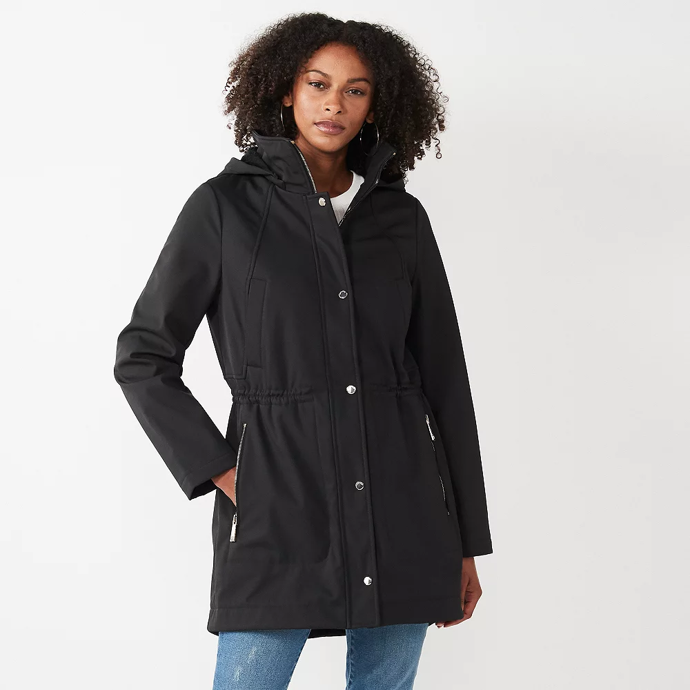 Women's Nine West Fleece-Lined Soft-Shell Jacket 3 Women's Nine West Fleece-Lined Soft-Shell Jacket