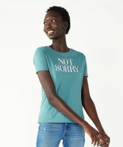 Women's Nine West Crewneck Graphic Tee -Nine West Sales 4646703 Not Sorry