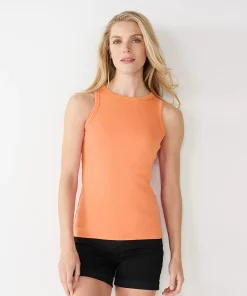 Women's Nine West Ribbed Tank -Nine West Sales 4841430 Blush Rush