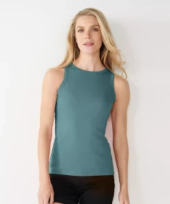 Women's Nine West Ribbed Tank -Nine West Sales 4841430 Huxley Blue