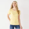 Women's Nine West Essential Crewneck Tee -Nine West Sales 4911743 Shadow Floral