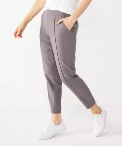 Women's Nine West Relaxed Crop Pull-On Pants -Nine West Sales 4911770 Shark Cove