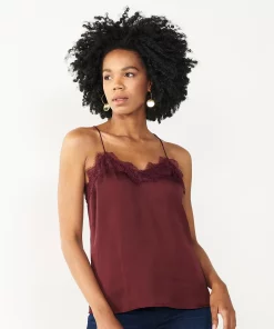 Women's Nine West Lace Trim Cami