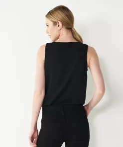 Petite Nine West V-Neck Tank -Nine West Sales 4957403 ALT