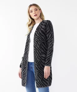 Women's Nine West Car Coat Cardigan