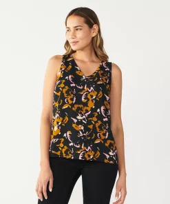 Women's Nine West V-Neck Tank -Nine West Sales 4974987 Graphic Floral