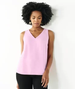 Women's Nine West V-Neck Tank -Nine West Sales 4974987 Lavender
