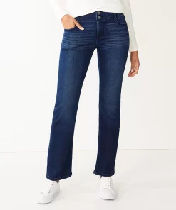 Women's Nine West Curvy Tummy-Control Bootcut Jeans