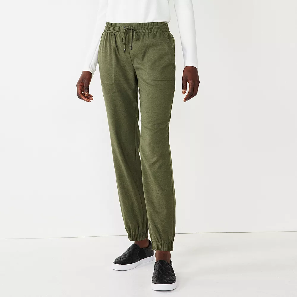 Women's Nine West Elastic-Cuff Relaxed Jogger Pants 6 Women's Nine West Elastic-Cuff Relaxed Jogger Pants - Image 4
