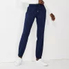Women's Nine West Elastic-Cuff Relaxed Jogger Pants -Nine West Sales 5028329 Navy White Pinstripe