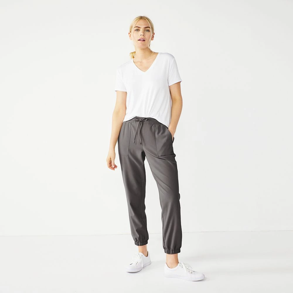 Women's Nine West Elastic-Cuff Relaxed Jogger Pants 8 Women's Nine West Elastic-Cuff Relaxed Jogger Pants - Image 6