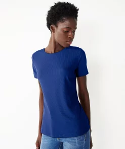 Petite Nine West Essential Crewneck Tee -Nine West Sales 5086783 Blue Rib