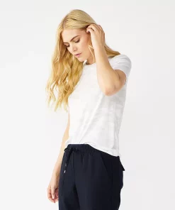 Petite Nine West Essential Crewneck Tee