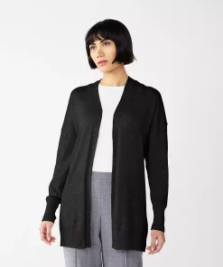 Women's Nine West Essential Lightweight Cardigan 23 Women's Nine West Essential Lightweight Cardigan -Nine West Sales 5234642 Black