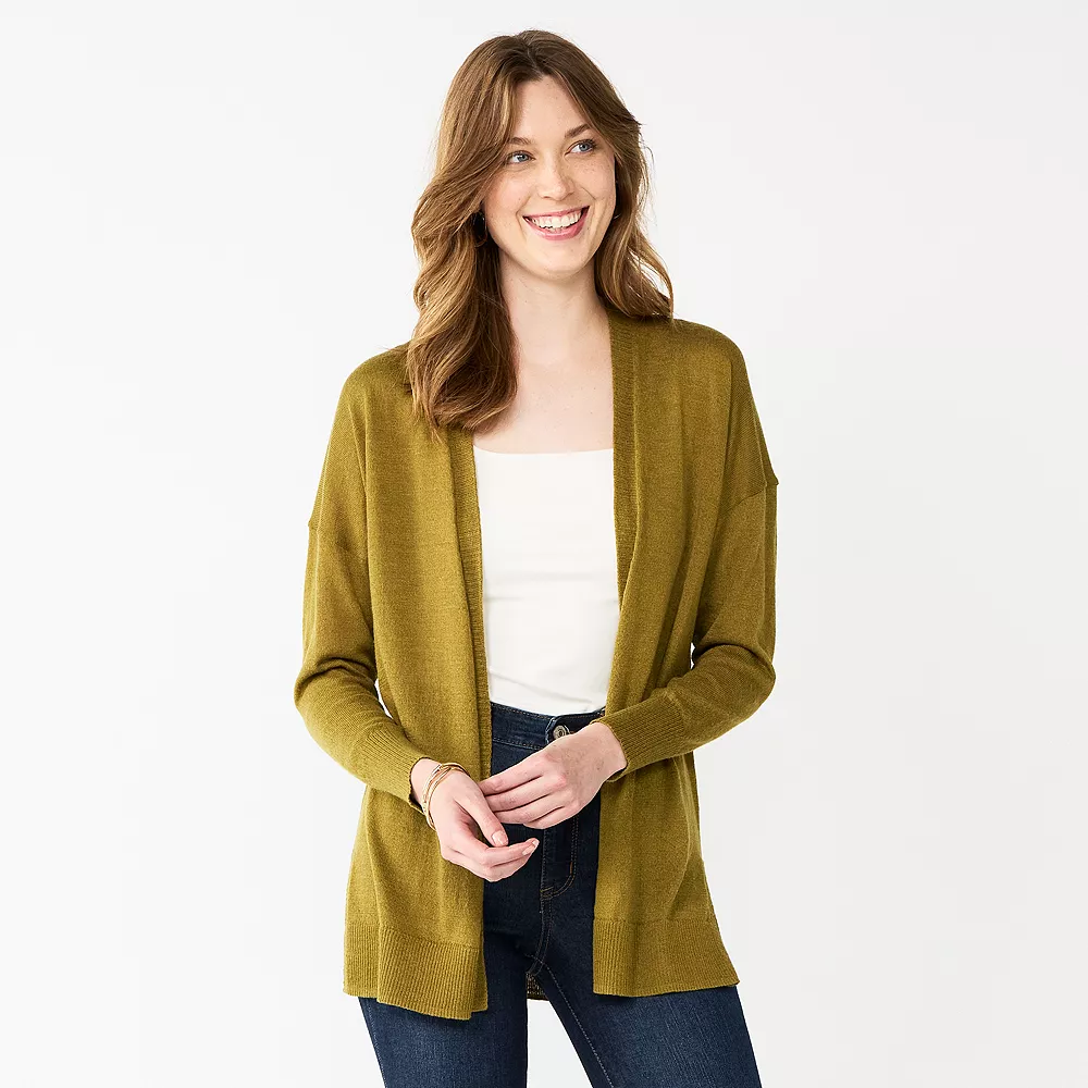 Women's Nine West Essential Lightweight Cardigan 9 Women's Nine West Essential Lightweight Cardigan - Image 7