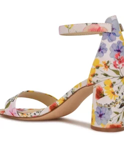 Nine West Sandy Women's Block Heel Dress Sandals -Nine West Sales 5236834 ALT4