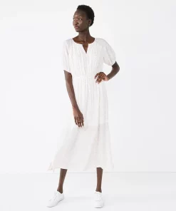 Women's Nine West Puff Sleeve Maxi Dress