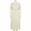 Plus Size Nine West Puff-Sleeve Chiffon Maxi Dress -Nine West Sales 5262085 Yellow Floral Camo