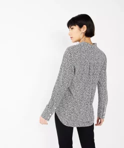 Women's Nine West Drapey Button Down Shirt -Nine West Sales 5271741 ALT