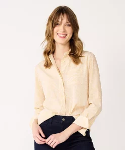 Women's Nine West Drapey Button Down Shirt -Nine West Sales 5271741 Summer Zebra