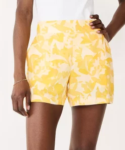 Women's Nine West Mid-Rise Pull-On Soft Shorts -Nine West Sales 5280255 Camo Floral