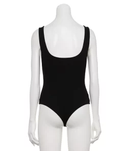 Women's Nine West Rib Scoopneck Tank Bodysuit -Nine West Sales 5288302 ALT