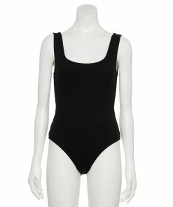 Women's Nine West Rib Scoopneck Tank Bodysuit -Nine West Sales 5288302 ALT2
