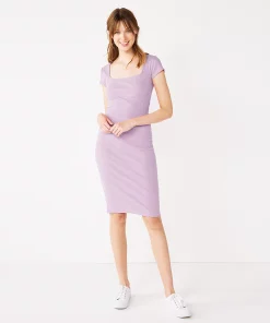 Women's Nine West Cutout Bodycon Dress -Nine West Sales 5521602 Enlighten Purple