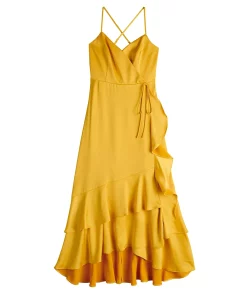 Women's Nine West Strappy Wrap Ruffle Dress -Nine West Sales 5524649 ALT5