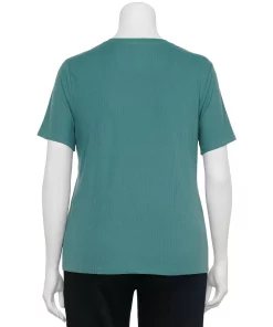 Plus Size Nine West Essential Crewneck Tee -Nine West Sales 5525951 ALT