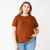 Plus Size Nine West Essential Crewneck Tee