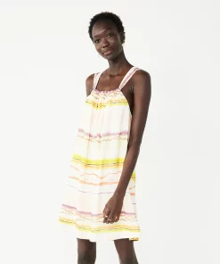 Women's Nine West Squareneck Trapeze Mini Dress -Nine West Sales 5531253 Sunset Stripe