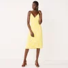 Women's Nine West Strappy Wrap Midi Dress -Nine West Sales 5531473 Topical Shapes Yellow