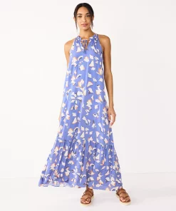 Women's Nine West Tiered Peasant Maxi Dress -Nine West Sales 5531866 Dab Floral