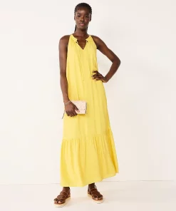 Women's Nine West Tiered Peasant Maxi Dress