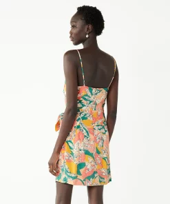 Women's Nine West Side-Tie Faux Wrap Mini Dress 18 Women's Nine West Side-Tie Faux Wrap Mini Dress -Nine West Sales 5532368 ALT