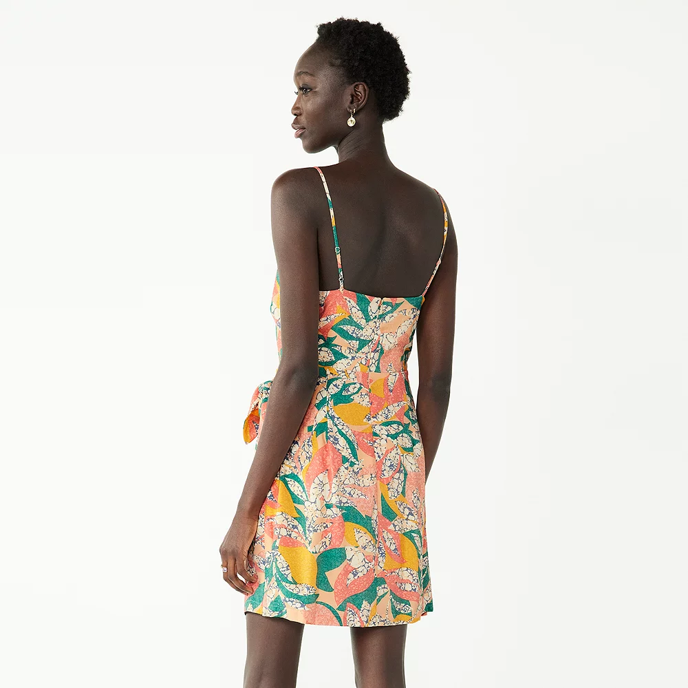 Women's Nine West Side-Tie Faux Wrap Mini Dress 10 Women's Nine West Side-Tie Faux Wrap Mini Dress - Image 8