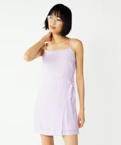 Women's Nine West Side-Tie Faux Wrap Mini Dress 13 Women's Nine West Side-Tie Faux Wrap Mini Dress -Nine West Sales 5532368 Enlightened Purple