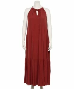 Plus Size Nine West Tiered Peasant Maxi Dress 10 Plus Size Nine West Tiered Peasant Maxi Dress -Nine West Sales 5542044 Marsala Flower