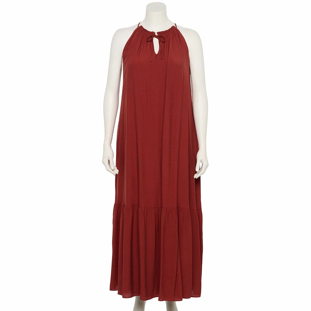 Plus Size Nine West Tiered Peasant Maxi Dress 5 Plus Size Nine West Tiered Peasant Maxi Dress - Image 3