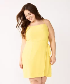 Plus Size Nine West Gathered Side-Tie Sheath Dress 11 Plus Size Nine West Gathered Side-Tie Sheath Dress -Nine West Sales 5547073 Fury Gold