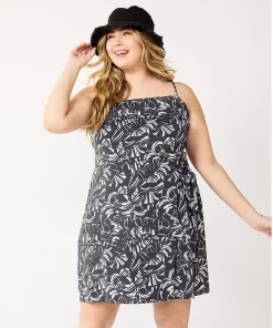 Plus Size Nine West Gathered Side-Tie Sheath Dress 14 Plus Size Nine West Gathered Side-Tie Sheath Dress -Nine West Sales 5547073 Tropical Shapes