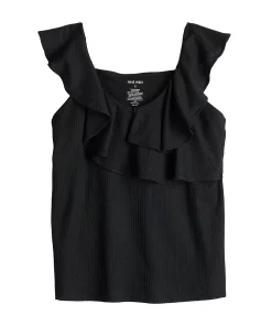 Women's Nine West Tiered Flutter Sleeveless Top -Nine West Sales 5562896 ALT5