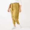 Plus Size Nine West High-Waisted Tapered Pants -Nine West Sales 5563608 Sergio Olive