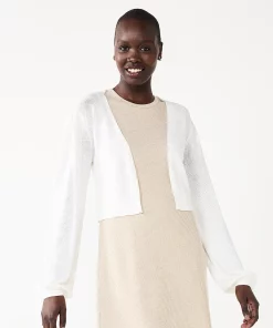 Women's Nine West Balloon Sleeve Open Front Cardigan -Nine West Sales 5567306 Daisy Dew