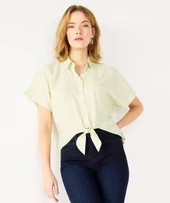 Women's Nine West Knot Front Dolman Sleeve Top