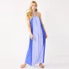 Petite Nine West Halter Neck Colorblock Maxi Dress 1 Petite Nine West Halter Neck Colorblock Maxi Dress -Nine West Sales 5570171 Clematis Blue Combo